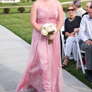 Pink Bridesmaid Dress by Belsoie